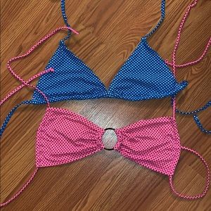 2 bikini tops